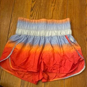 Rainbow ombré Free People shorts